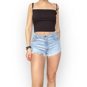 Levi’s light wash cut off denim short